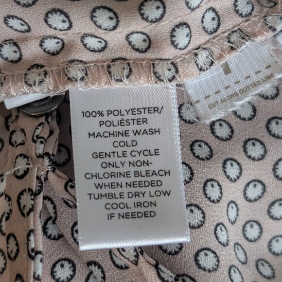 Ann Taylor LOFT, Sleeveless Blouse, Light Pink Print, Sz S - Picture 5 of 9